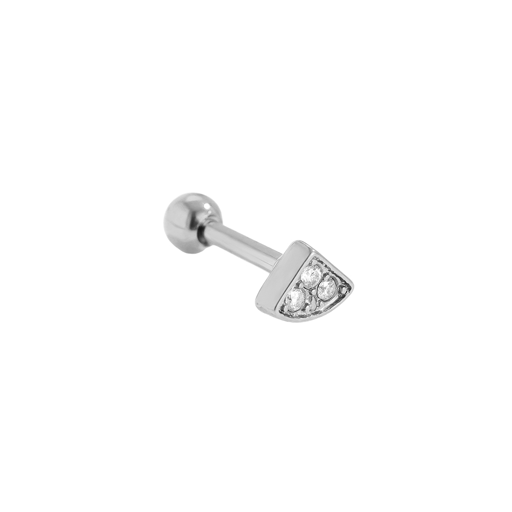 5mm Mini Diamond Triangle Edelstahl Piercing     