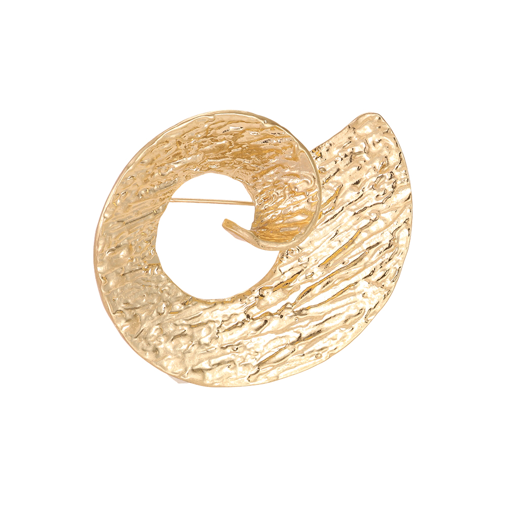 6cm goldene Drehung Brosche   