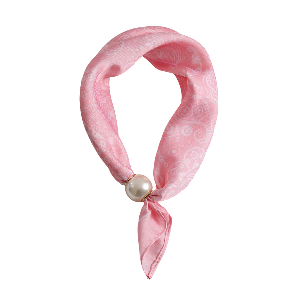 43cm Paisley Muster Pink Perlen Schal