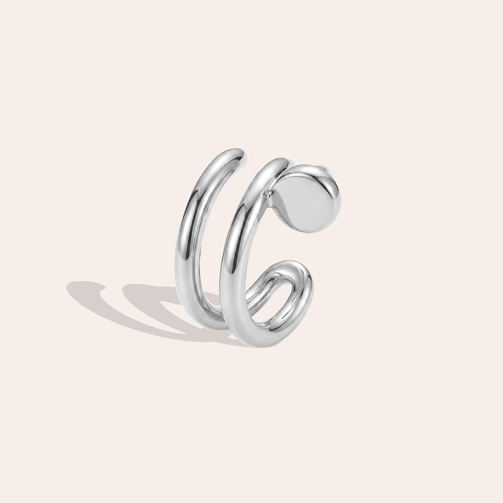 Vergoldete Ear-cuffs 15mm Nagelform