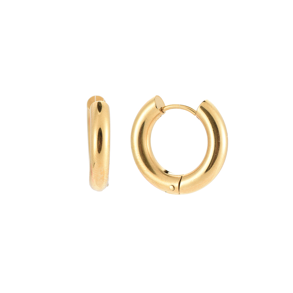 20mm Simple Hoop Edelstahl Ohrringe