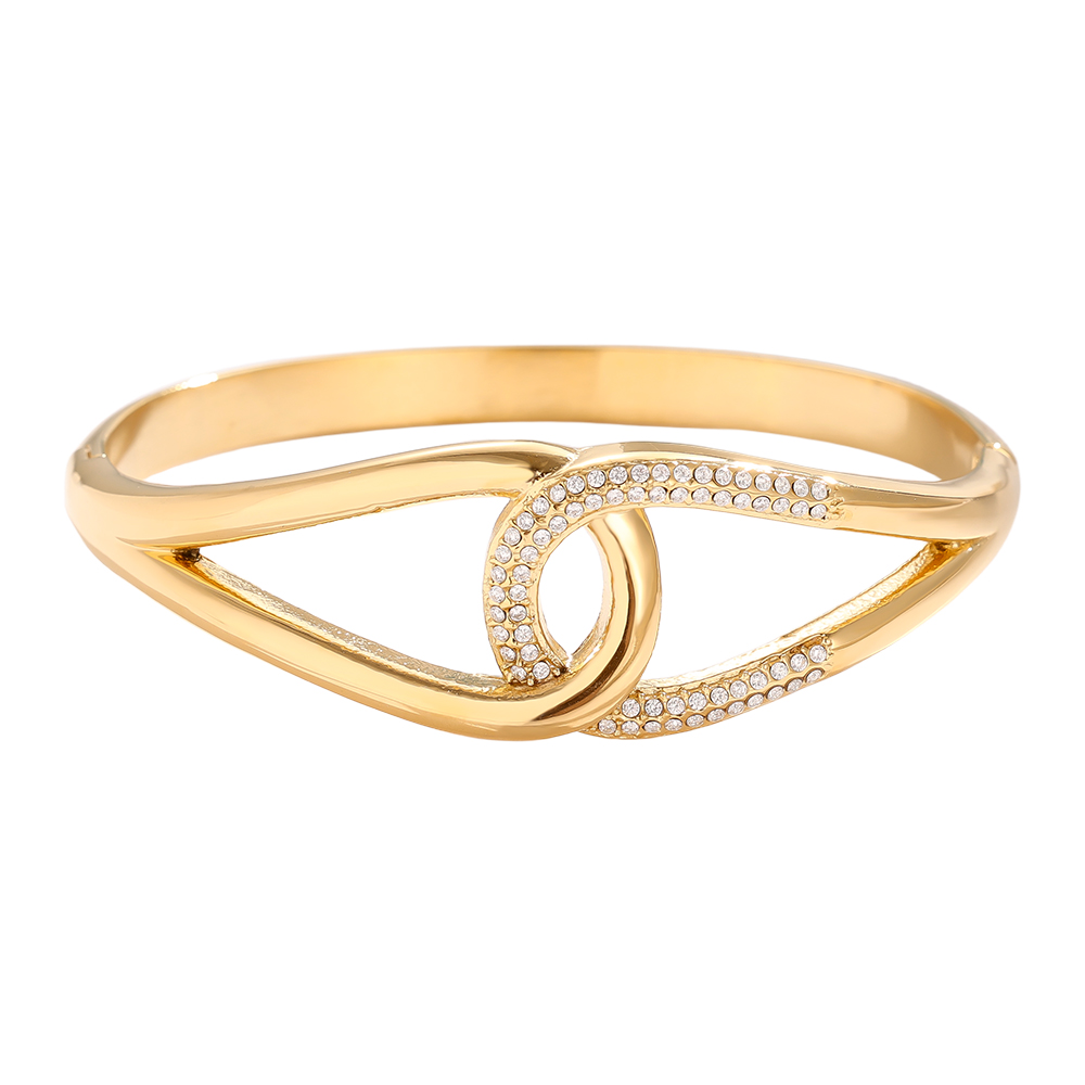 6cm Nice Diamond Drop Edelstahl Armreif   