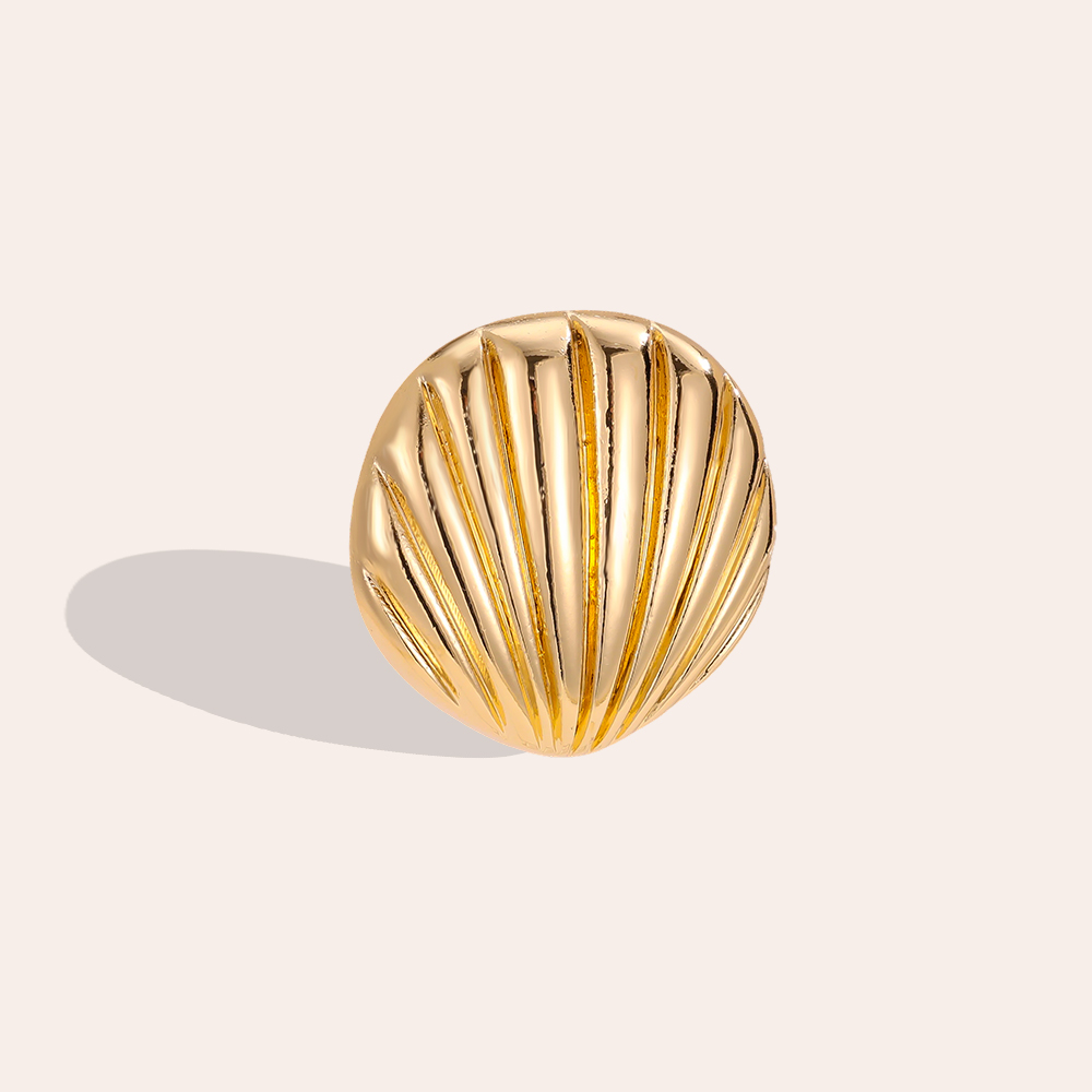 10mm  Muschel Zierknopf  Brosche