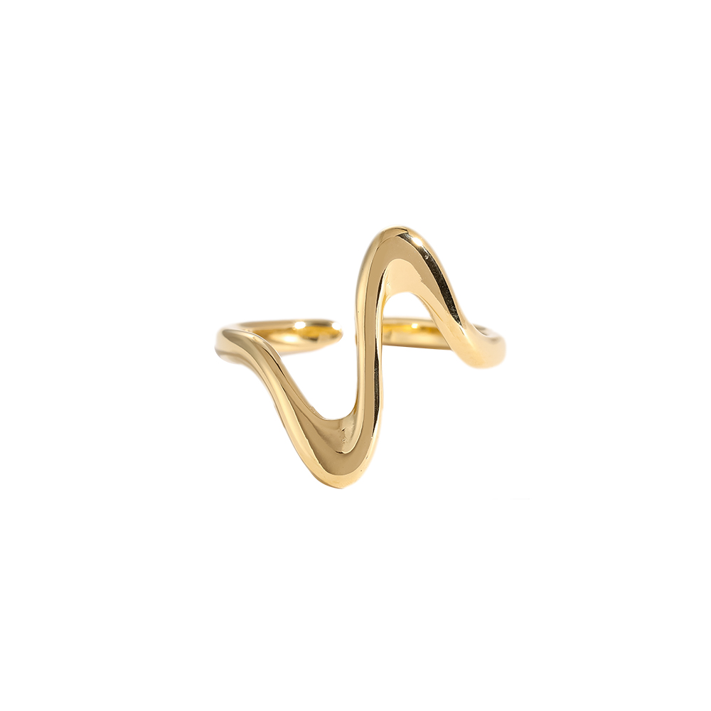 Edelstahl Ring Heart Beat