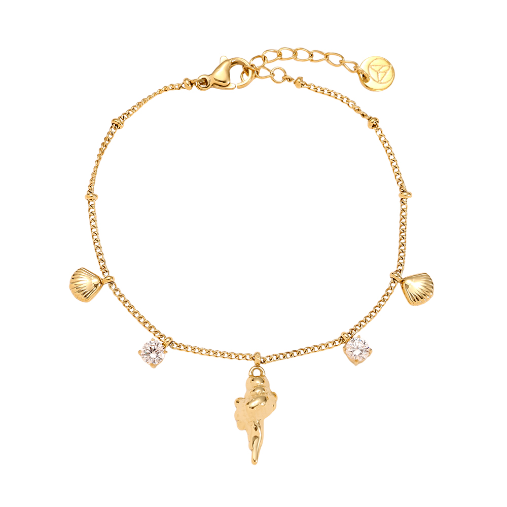 17cm Ocean And Diamond Edelstahl Armkette 