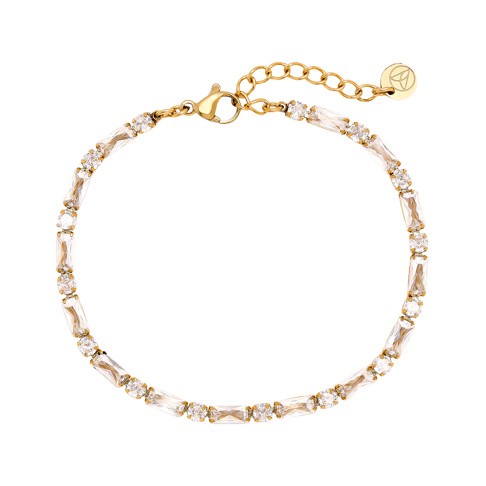 Edelstahl Armkette 16cm Diamond Cube And Dot Chain