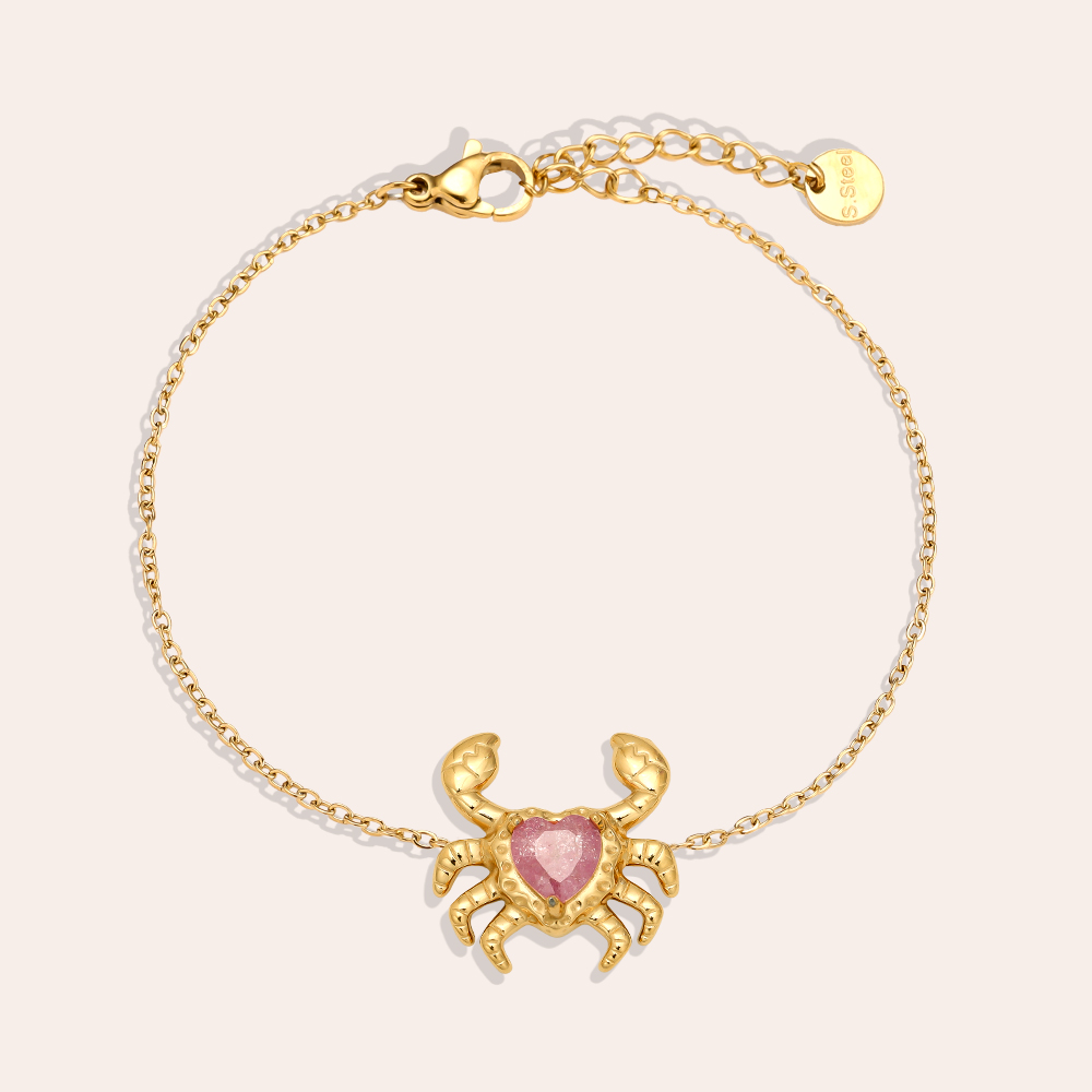 16cm Crab And Diamond Edelstahl Armkette 