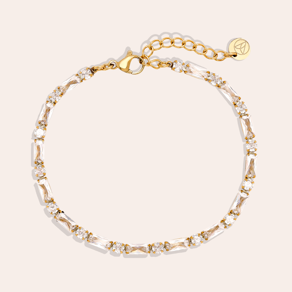 Edelstahl Armkette 16cm Diamond Cube And Dot Chain