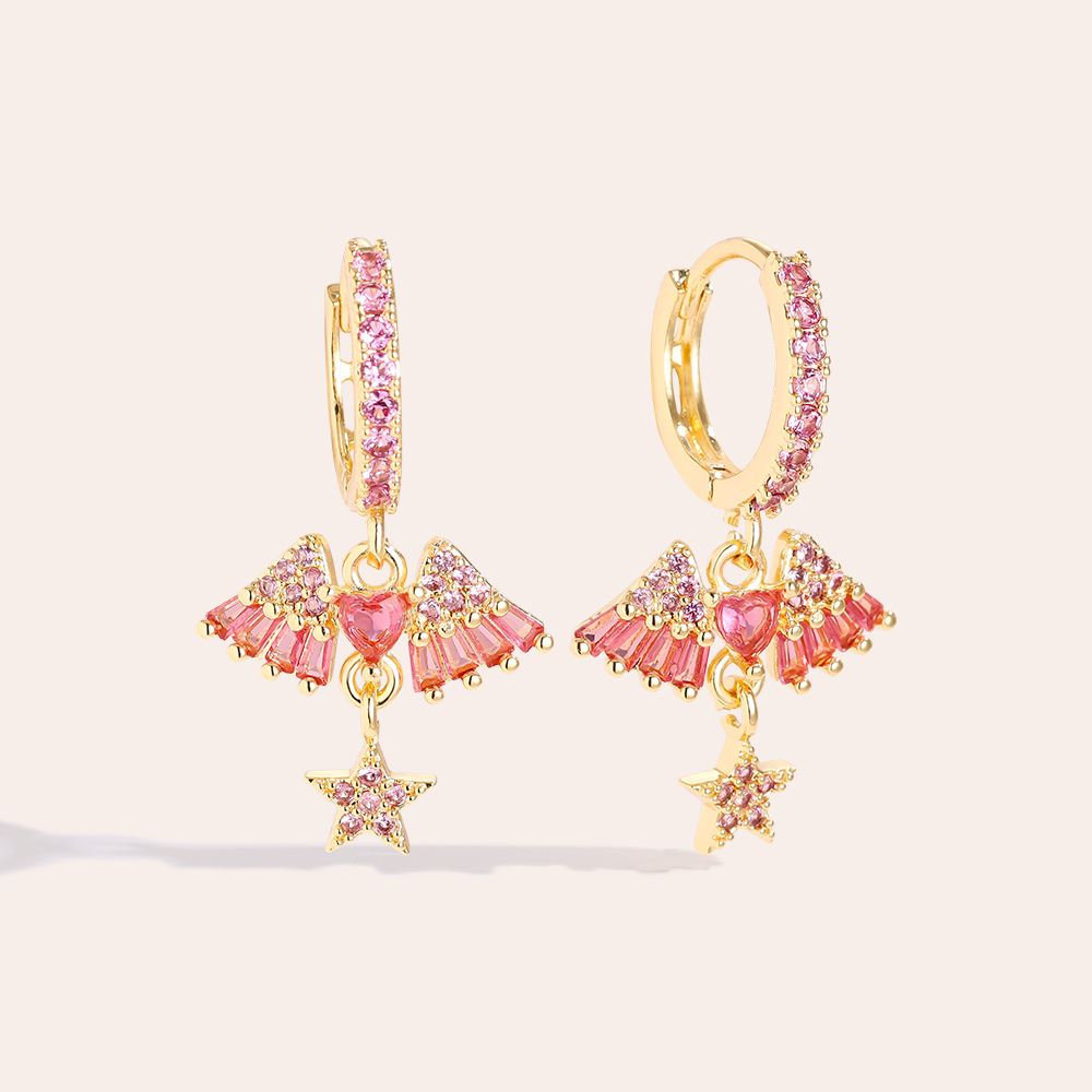 2.9cm Pretty Diamond Vergoldete Ohrringe   