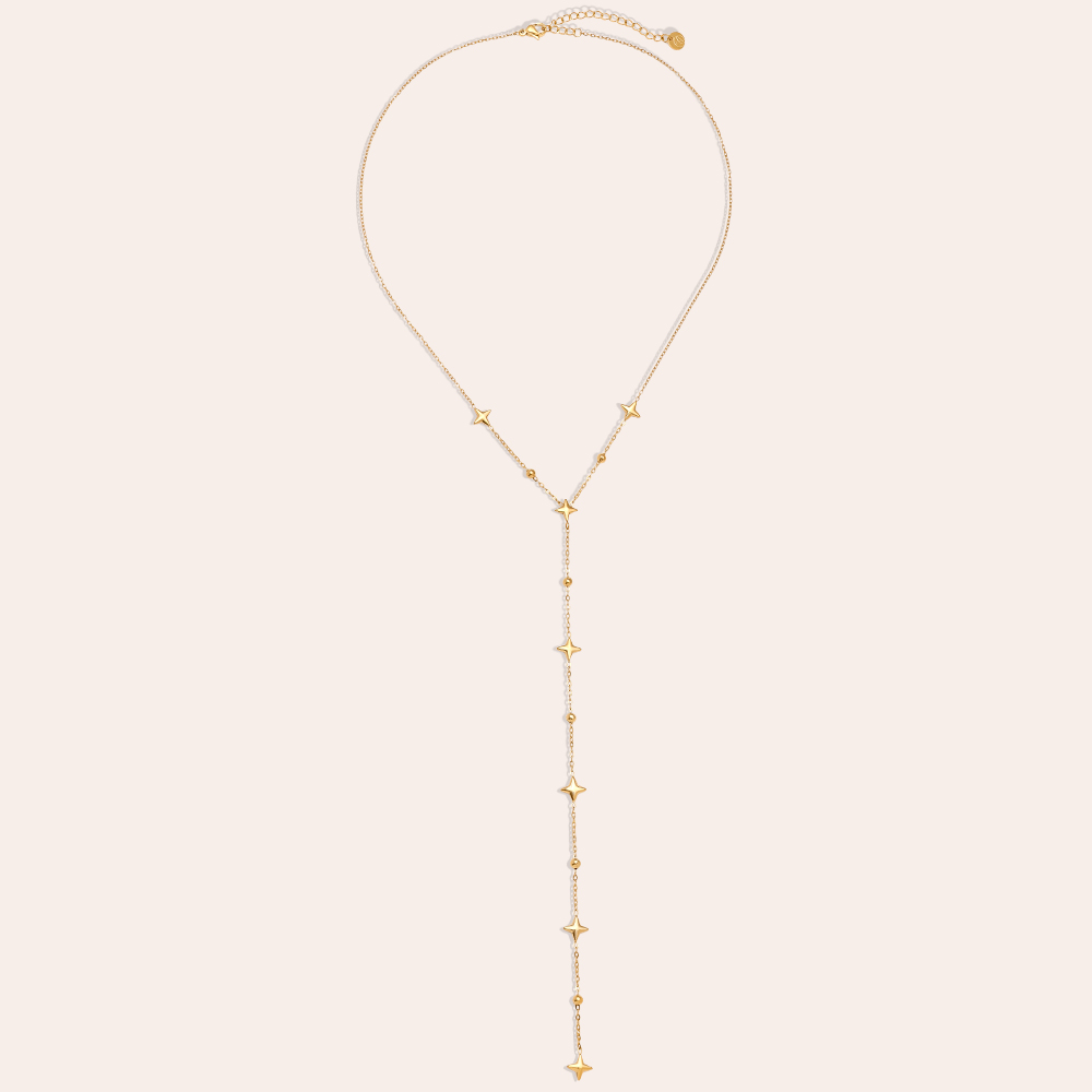 Edelstahl Halskette 39cm Y Style Star