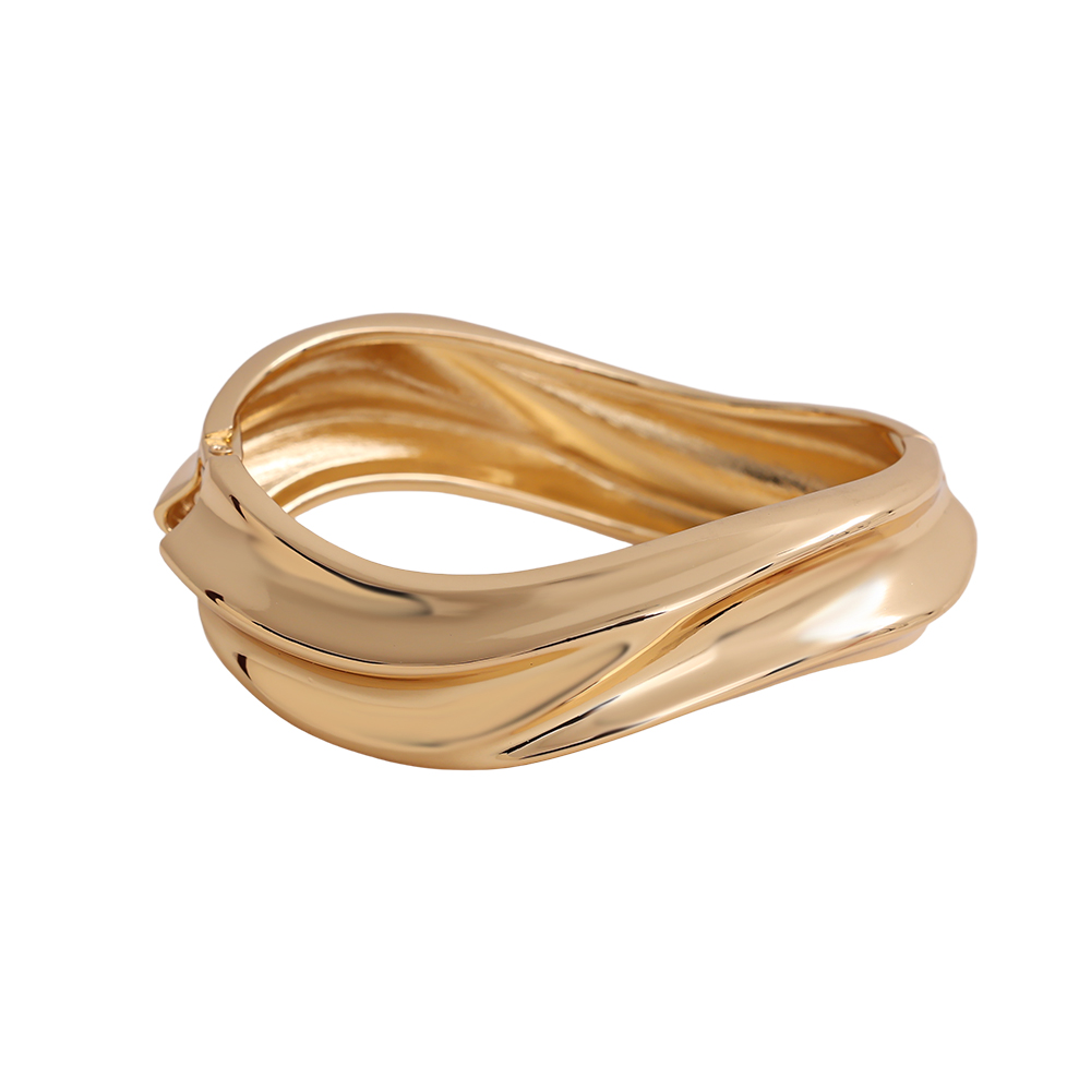 6.5cm Durchmesser anfte Krümmung Messing Armreif    