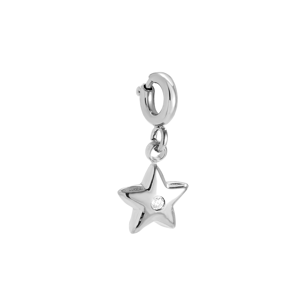 1cm Spring Clasp Star Edelstahl Pendant      