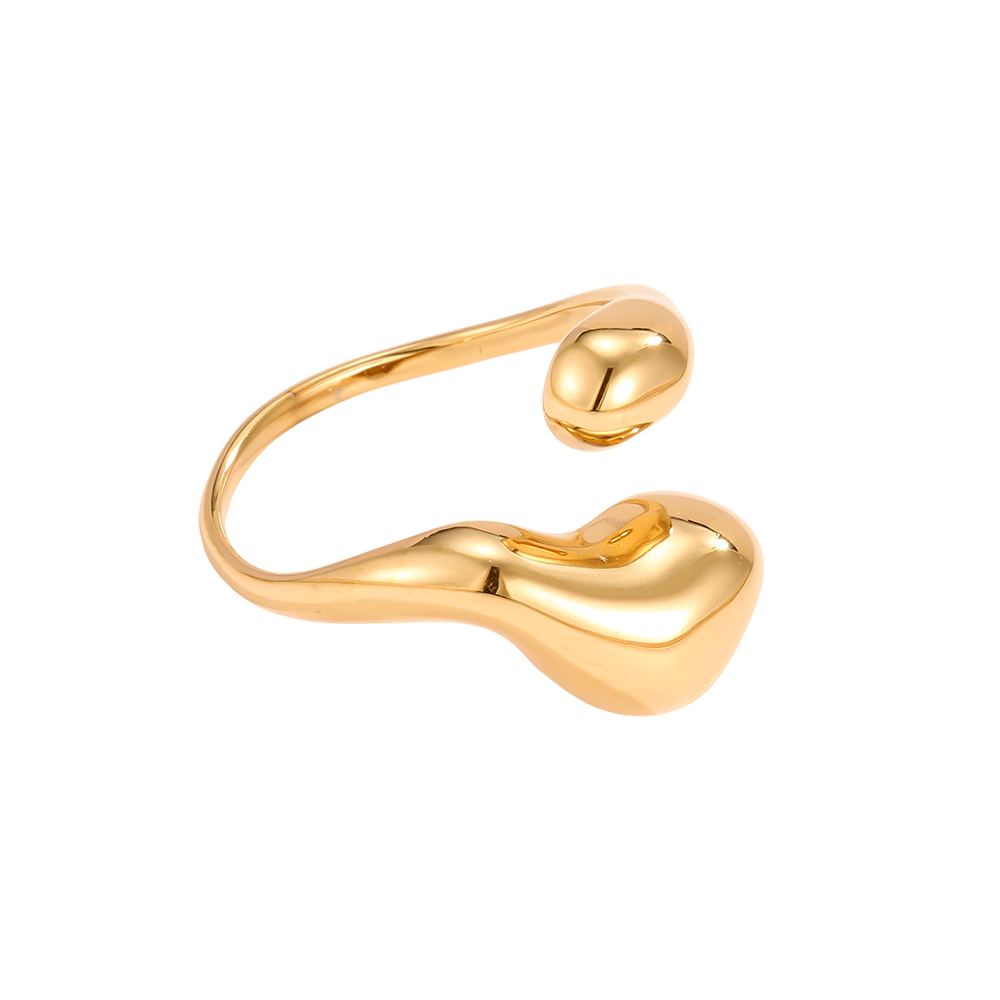 Edelstahl Ring Verstellbarer Knochenform