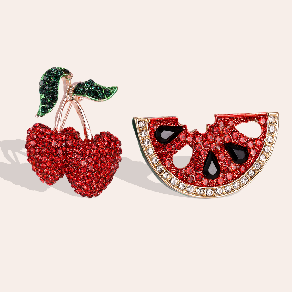 43mm Kirsche Wassermelone Brosche   