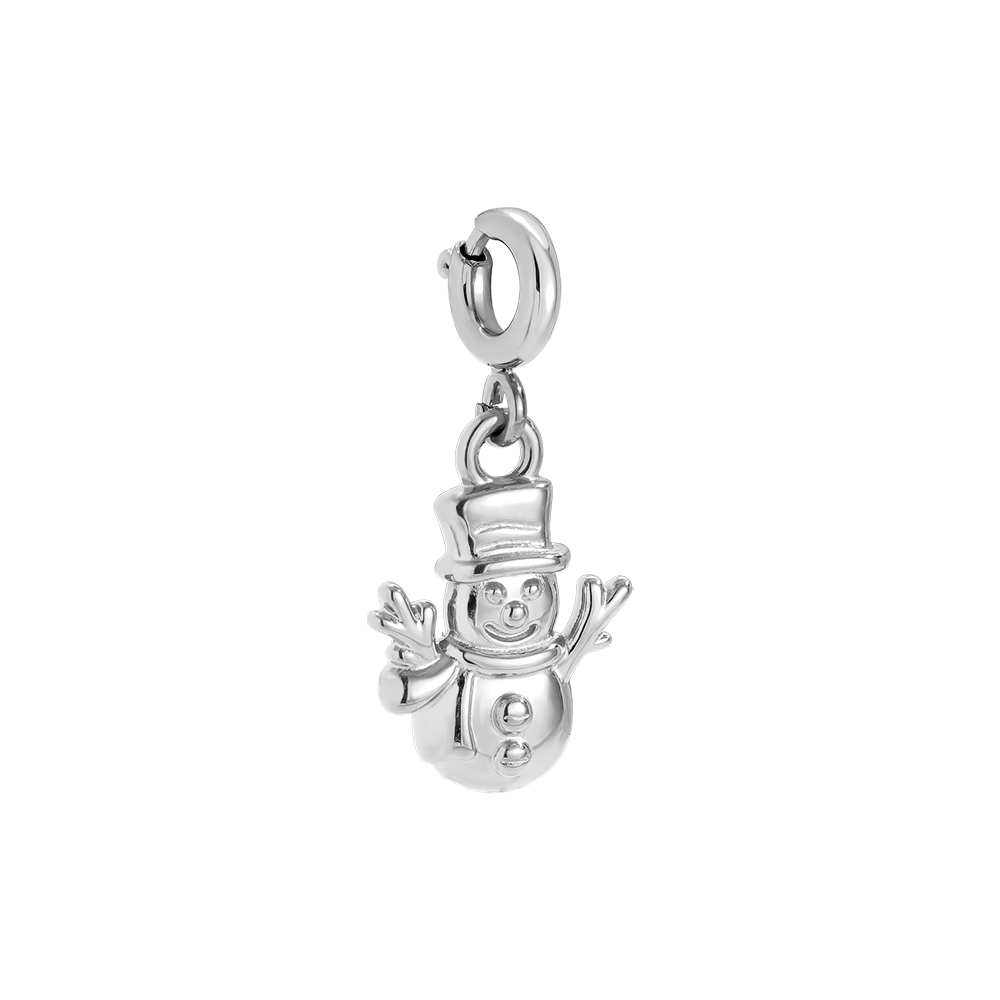 1.5cm Spring Clasp Snowboy Edelstahl Pendant      