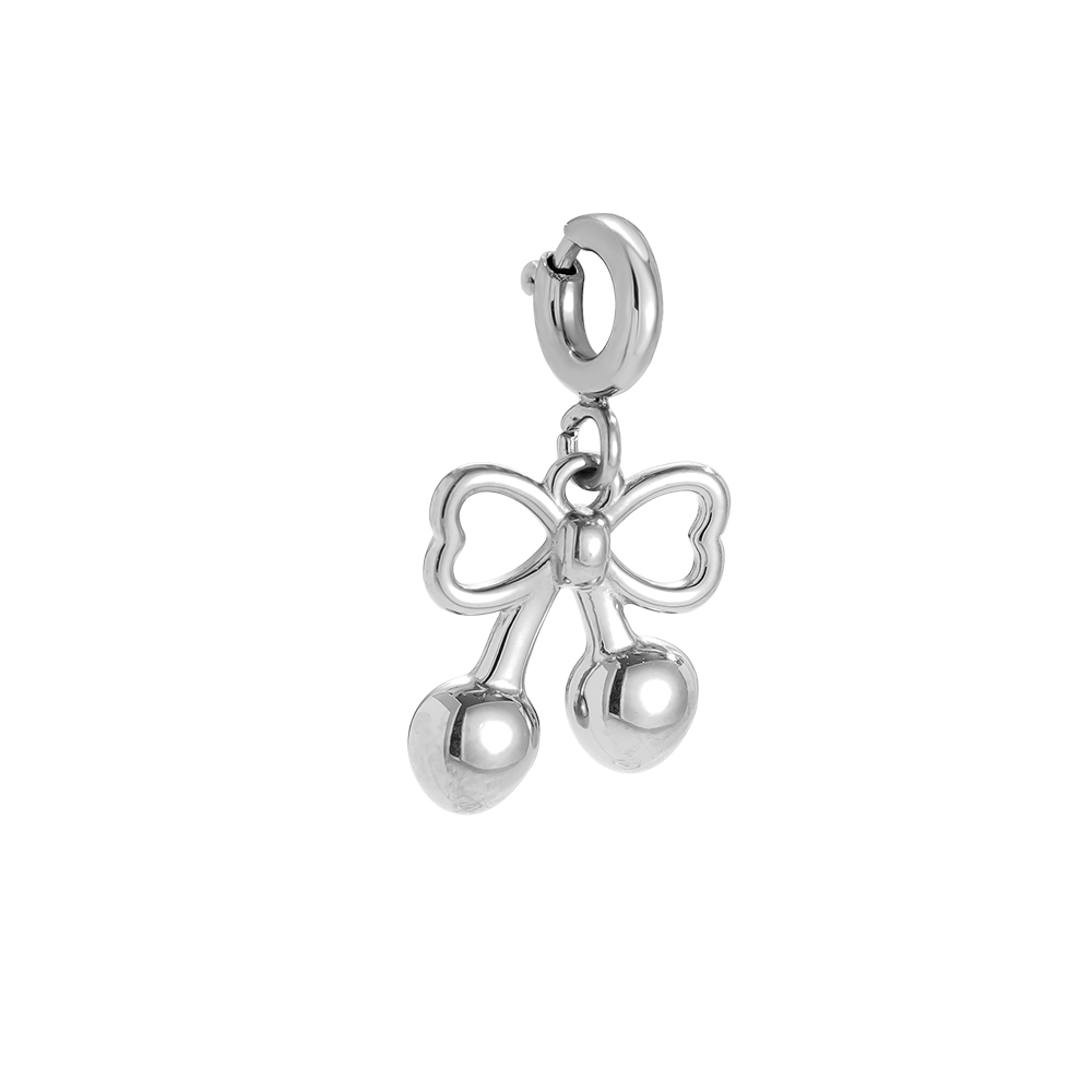 12mm Spring Clasp Cute Cherry Edelstahl Pendant 12mm Spring Clasp Cute Cherry Edelstahl Pendant