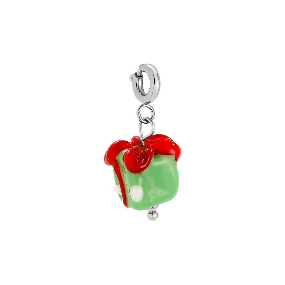 0.9*2.5cm Spring Clasp Xmas Gift Edelstahl Pendant     
