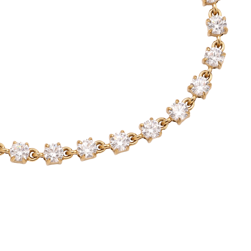 16cm Nice Diamond Chain Edelstahl Armkette    