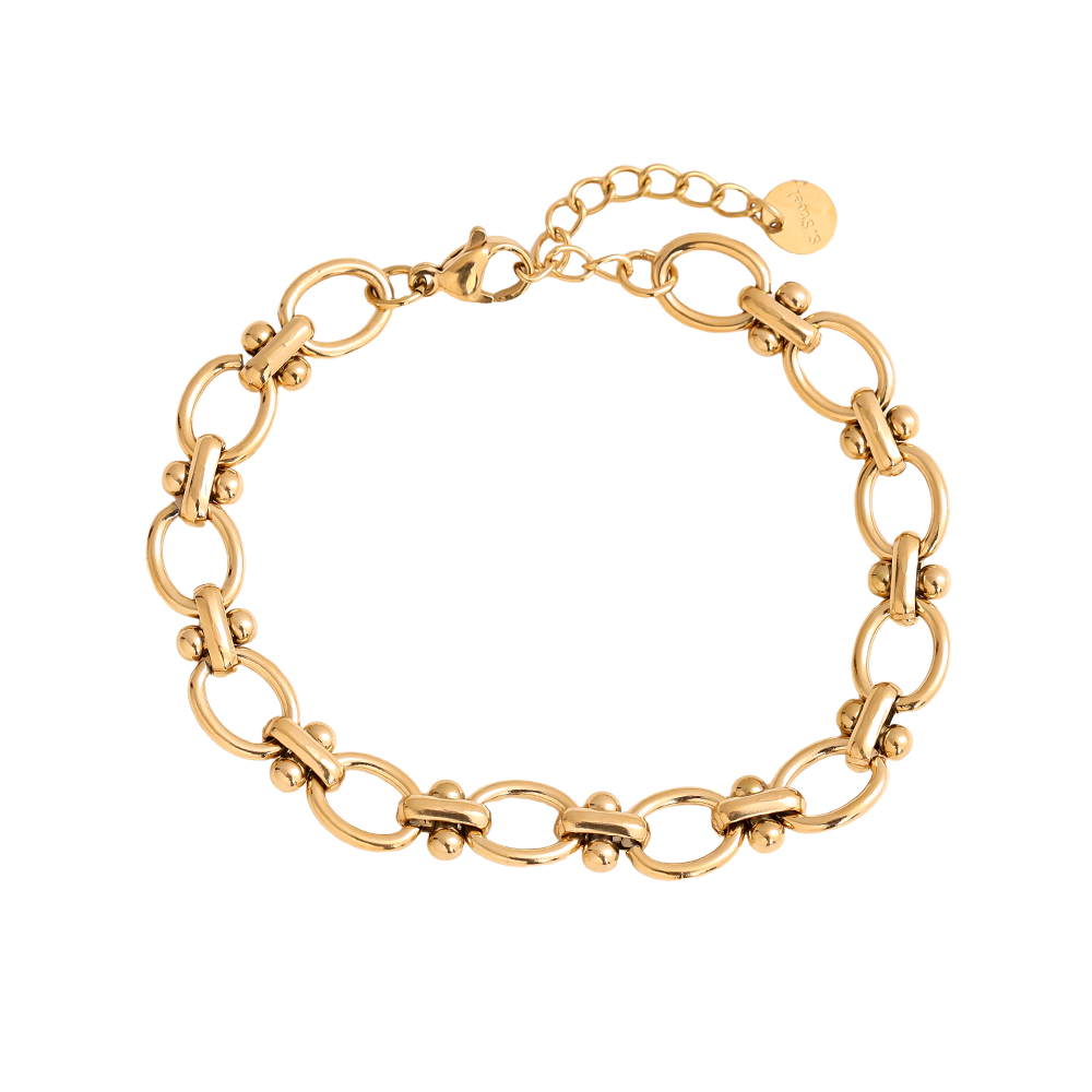 16cm Ringkette Edelstahl Armband   