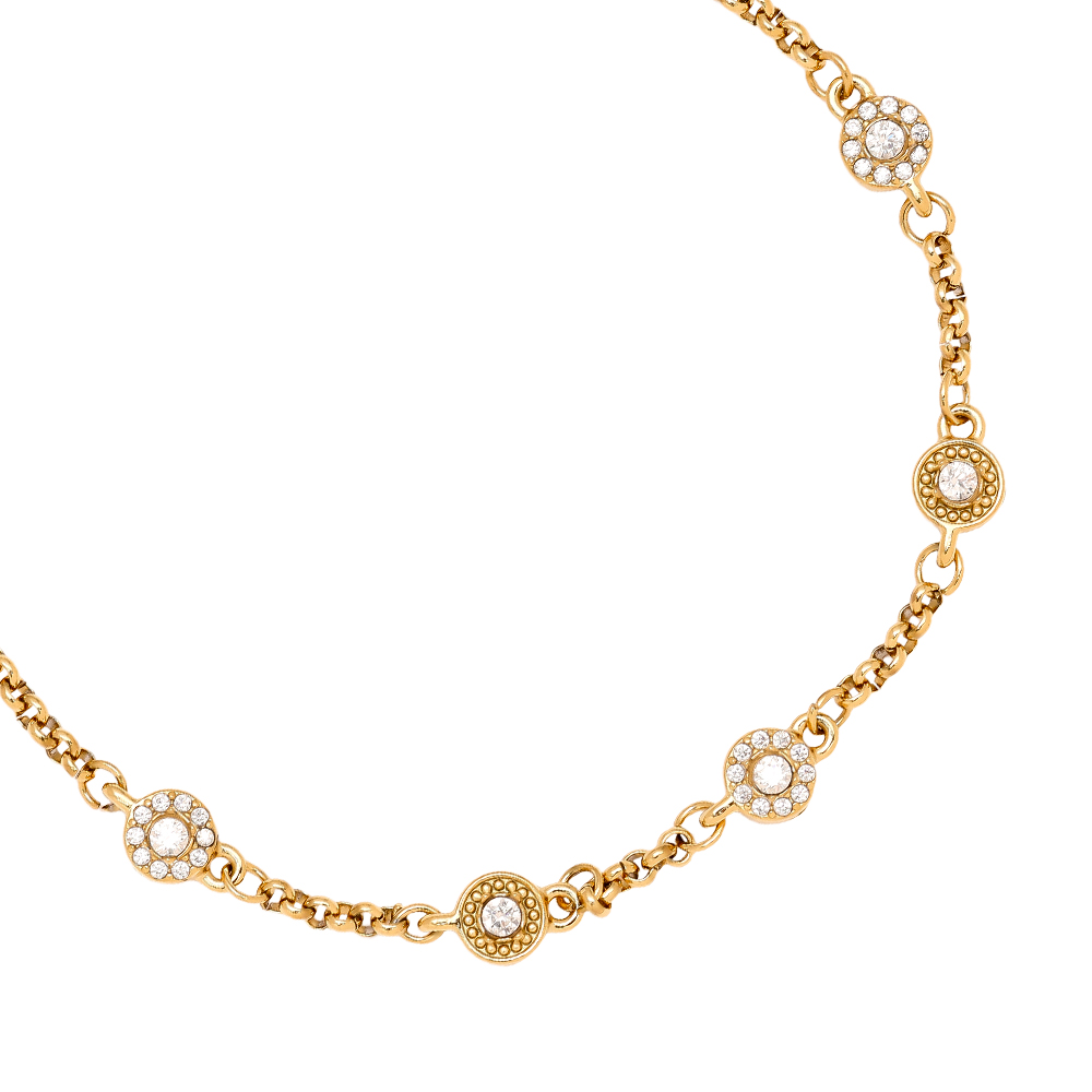Edelstahl Armkette 17cm Perfect Small Diamond Dots