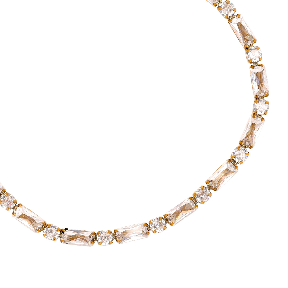 Edelstahl Armkette 16cm Diamond Cube And Dot Chain