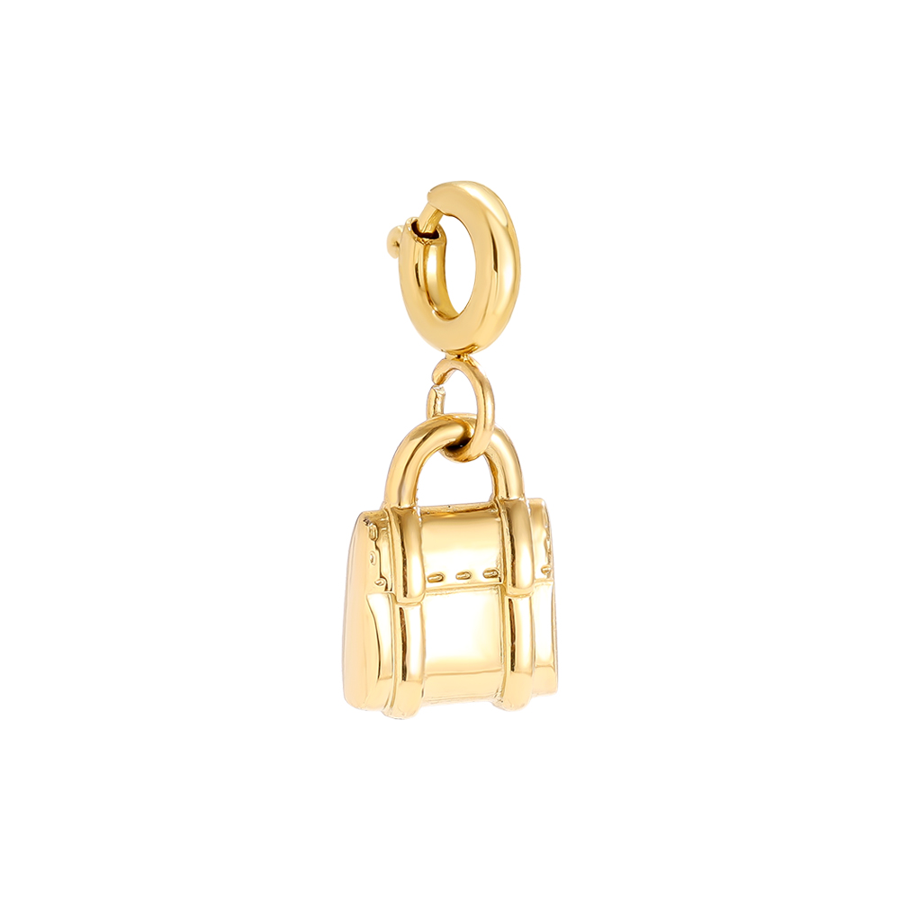 12mm Spring Clasp Folder Purse Edelstahl Pendant    