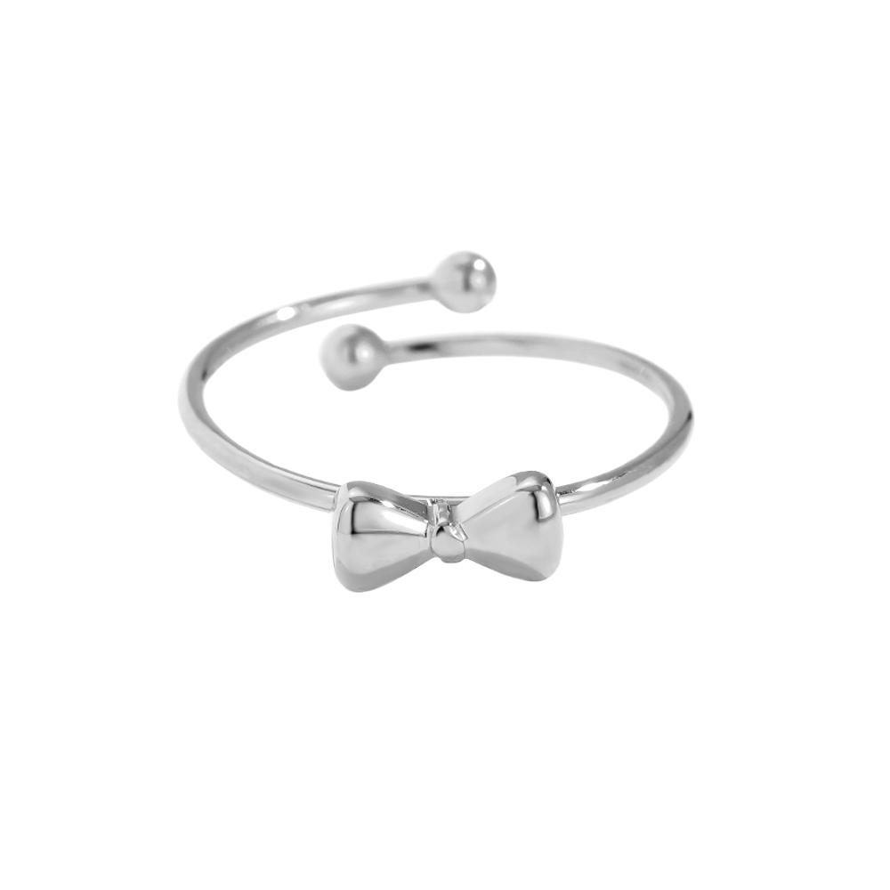 Nice Bowtie Edelstahl Ring    