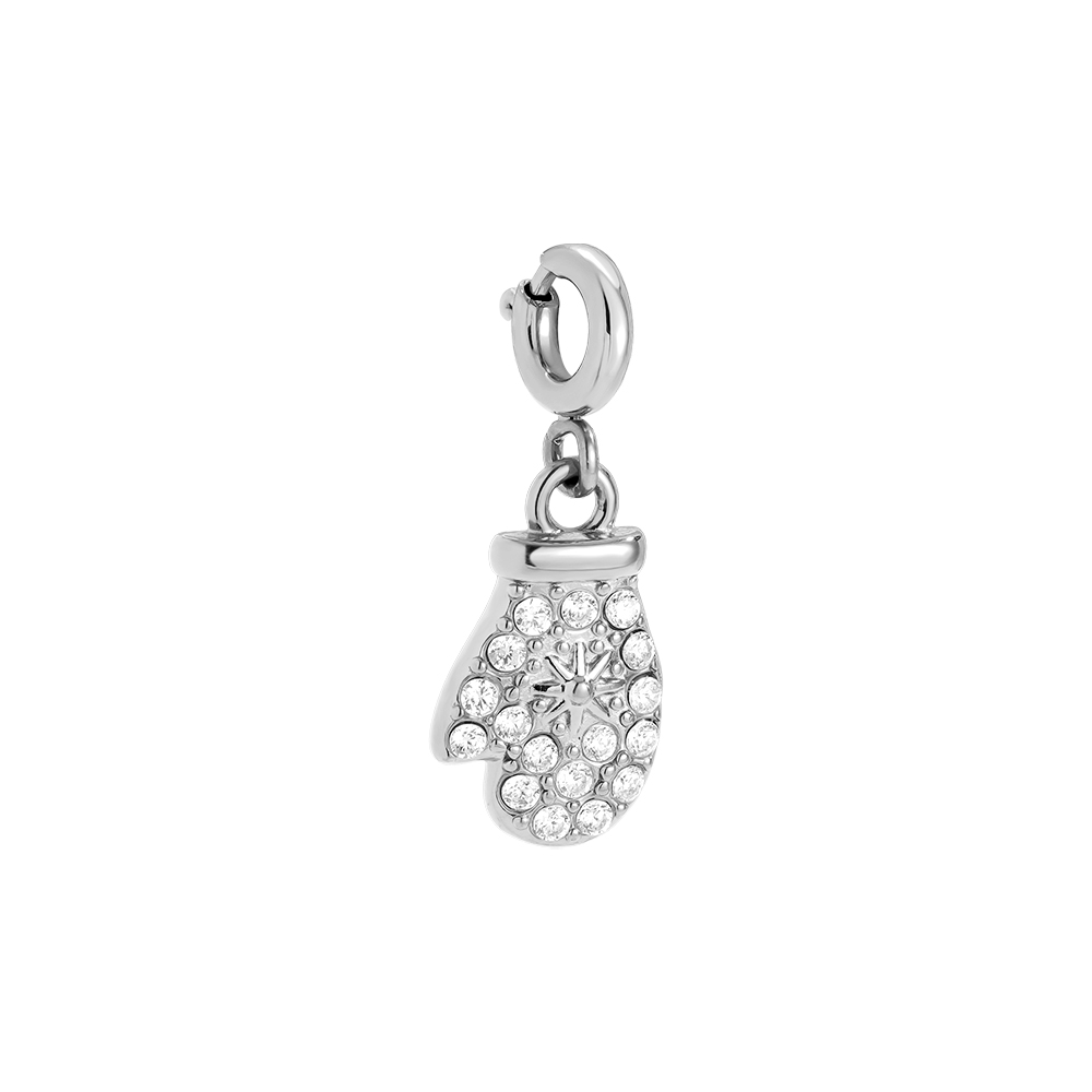 1.5cm Spring Clasp Diamond Mitten Edelstahl Pendant 