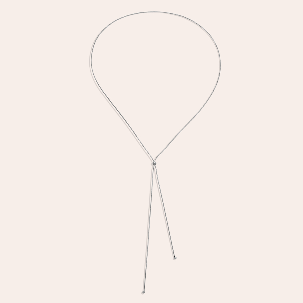 90cm Adjustable Chain Edelstahl Halskette    