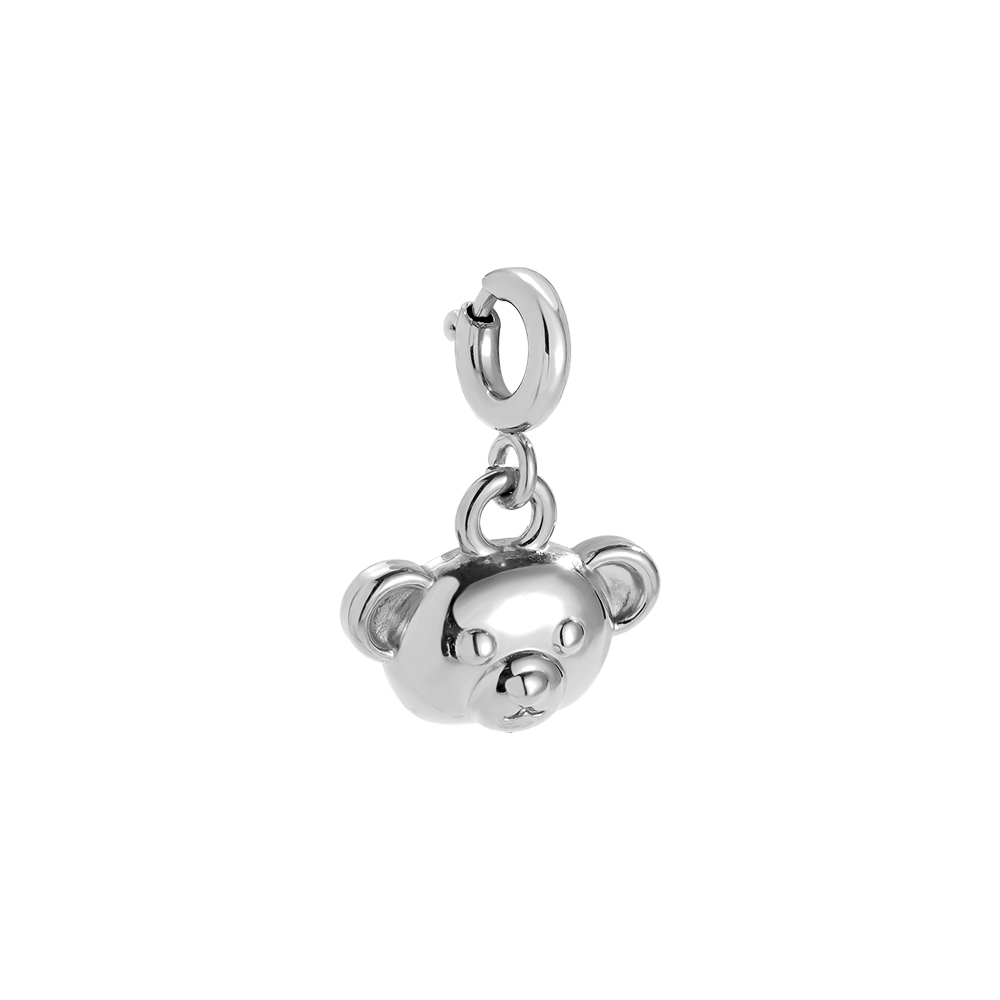 12.8mm Spring Clasp Bear Head Edelstahl Pendant 12.8mm Spring Clasp Bear Head Edelstahl Pendant
