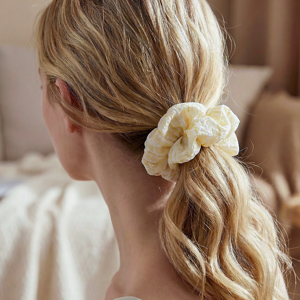 Pastel Streifen Scrunchie