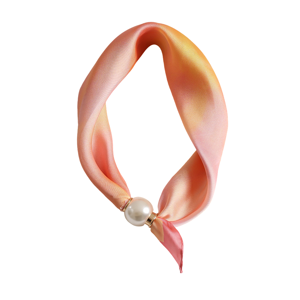 43cm Aquarell Verlauf Muster Perlen Schal