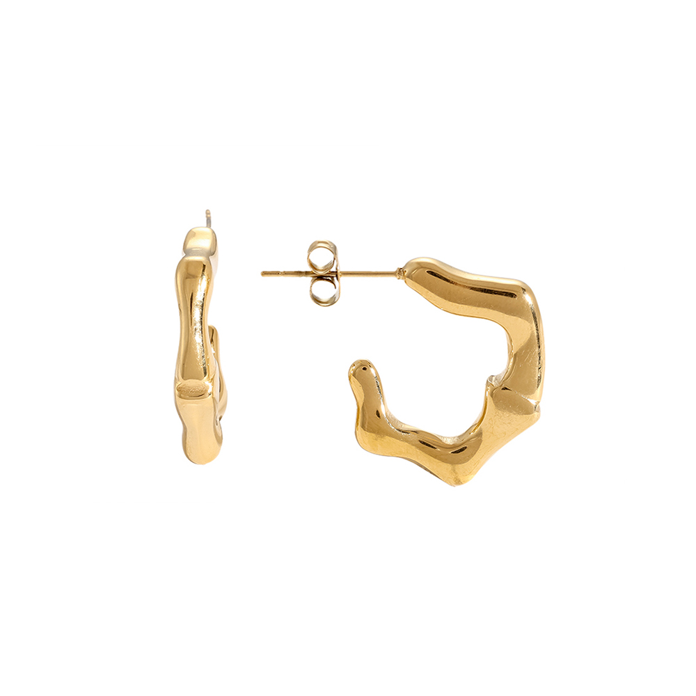 Edelstahl Ohrringe Bamboo Jack