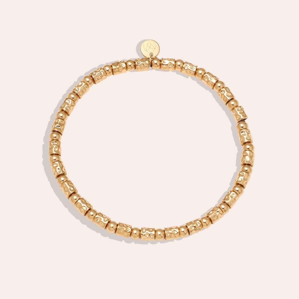 Elastic Tube And Beads Edelstahl Armkette       