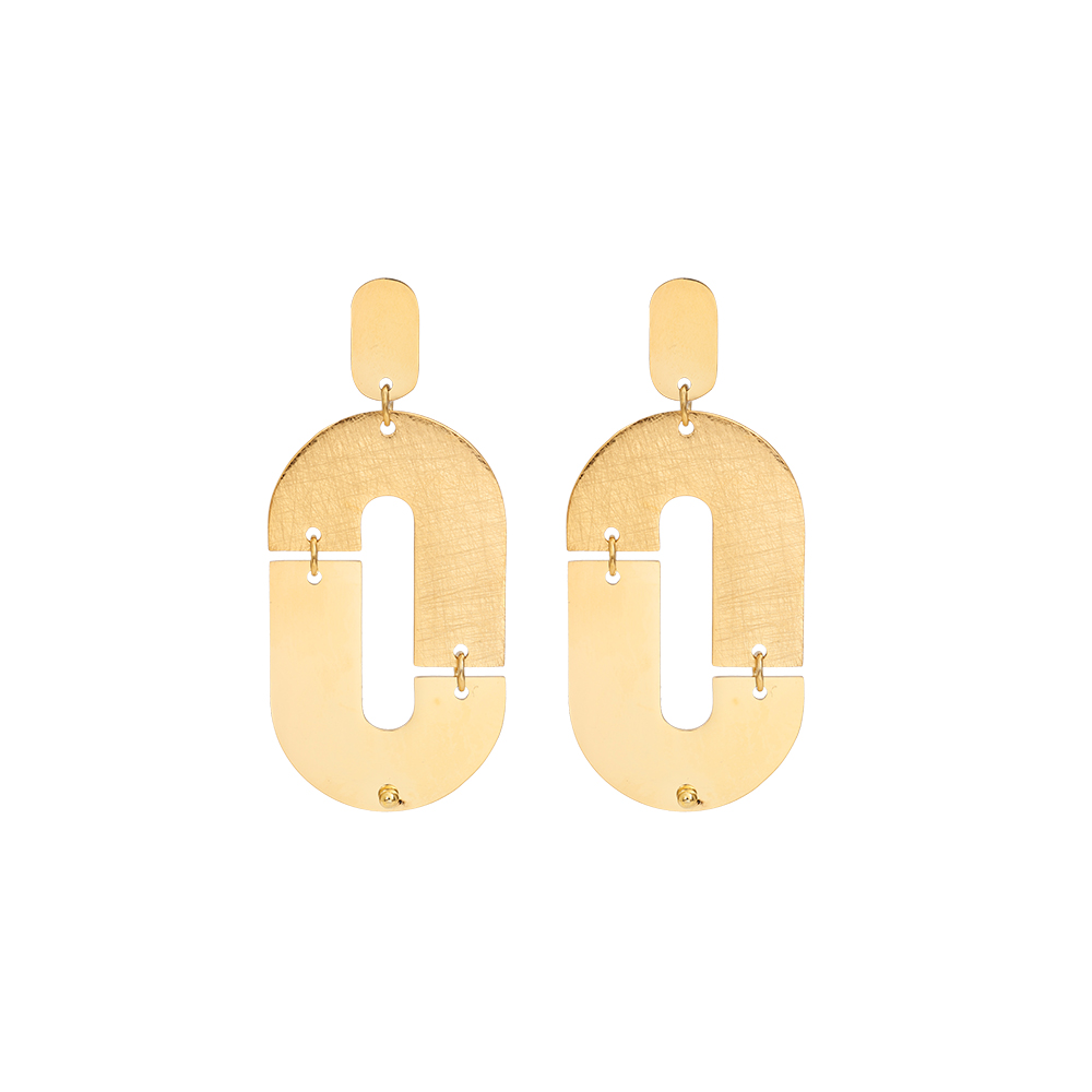 Edelstahl Ohrringe Double J