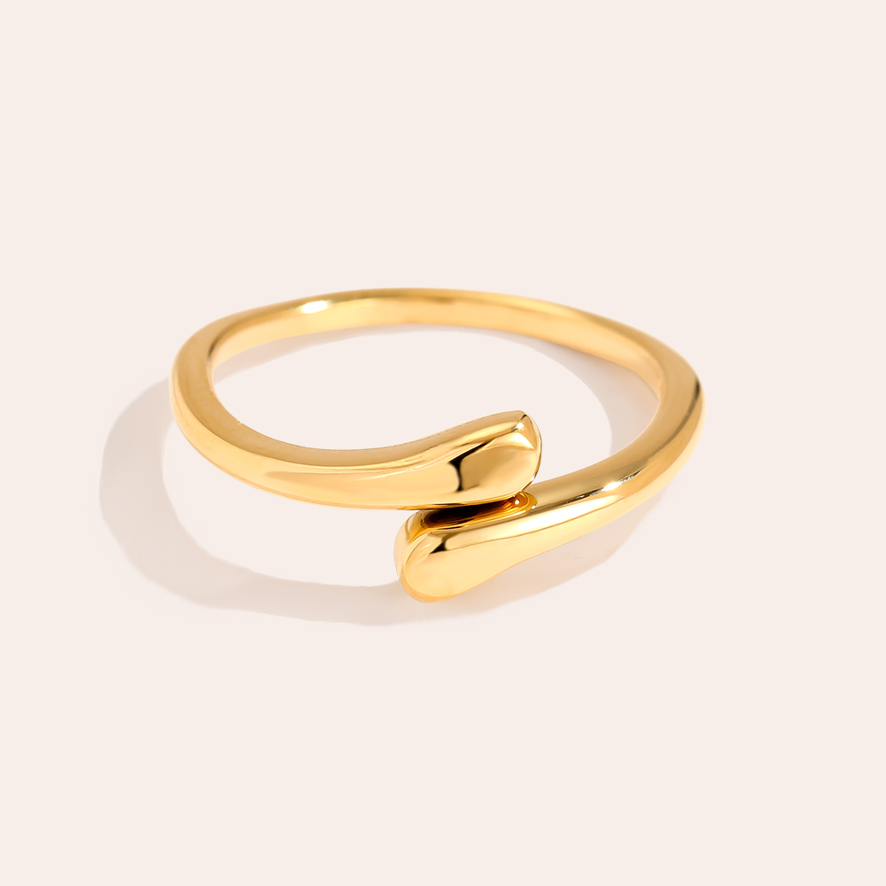 Tiny Drops Edelstahl Ring