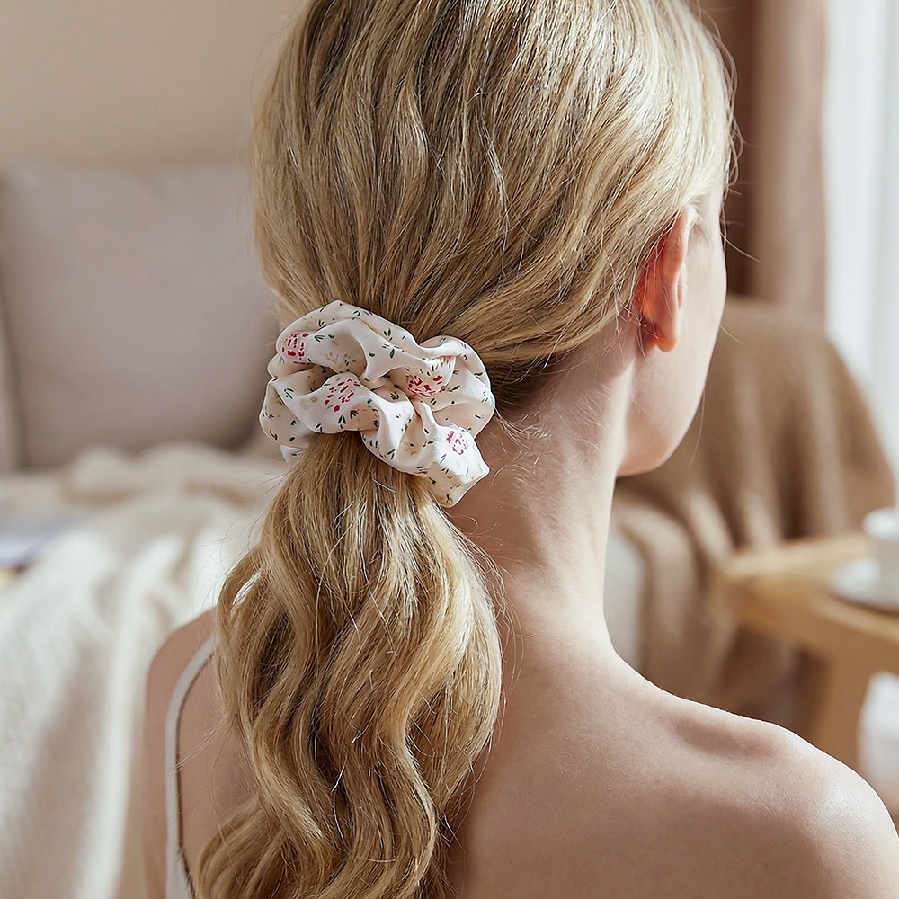 15*75mm Blumen Scrunchie