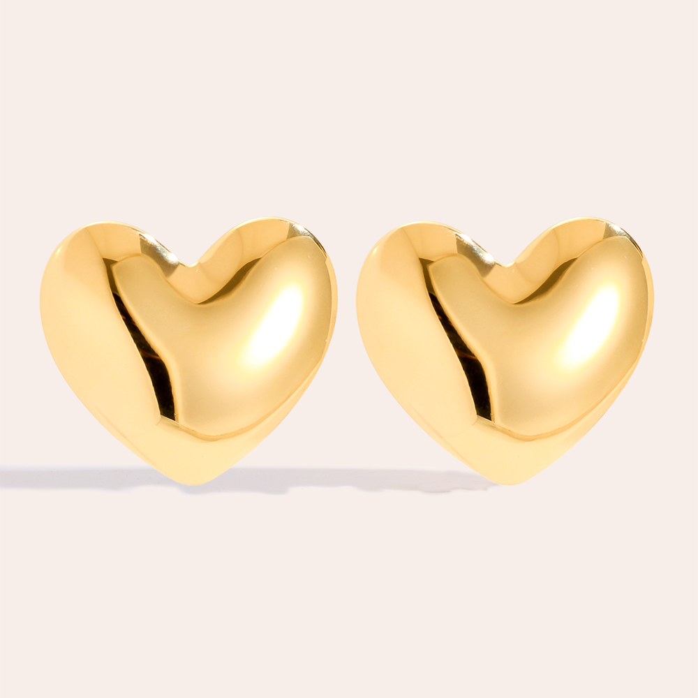 25mm Right Heart Edelstahl Ohrringe       