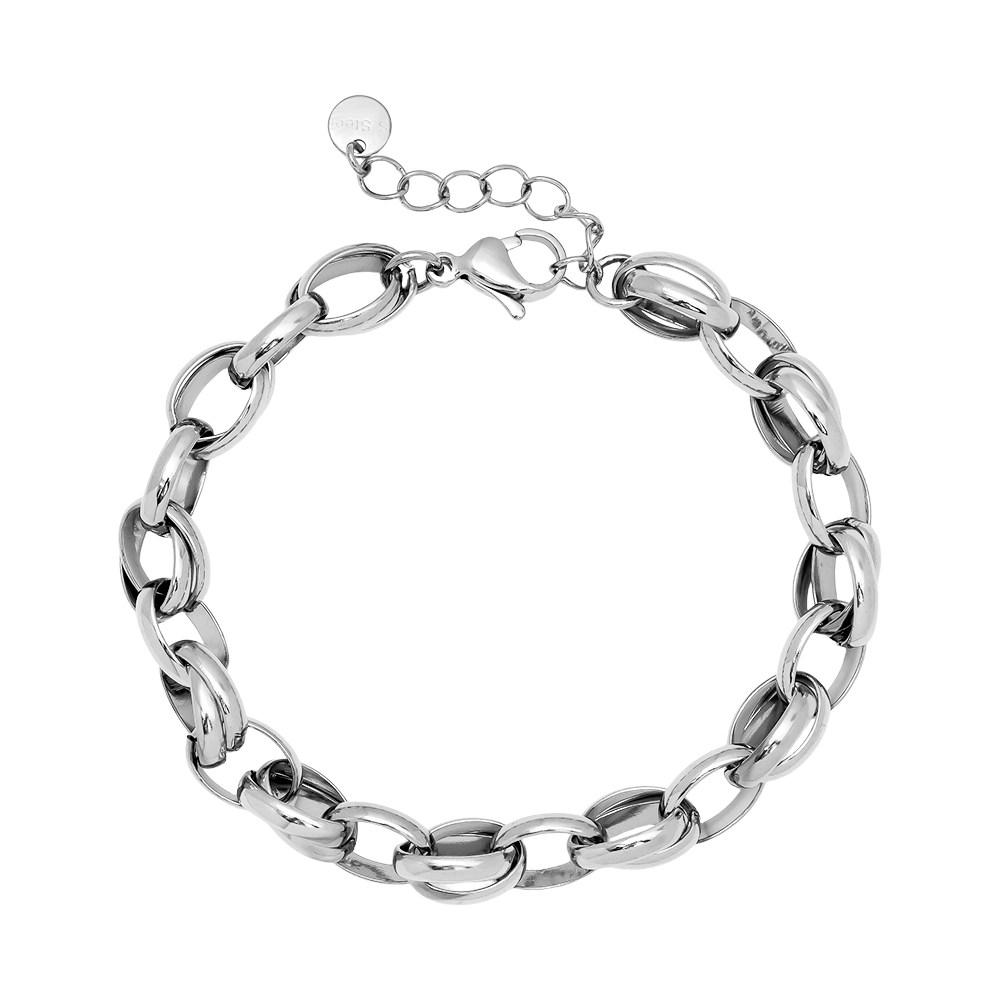 Edelstahl Armkette 18cm Oval Chain
