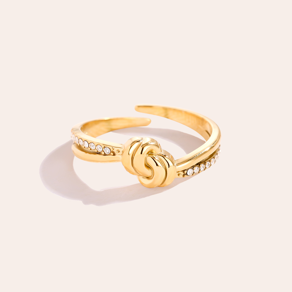 Knot Diamonds Edelstahl Ring 141657       