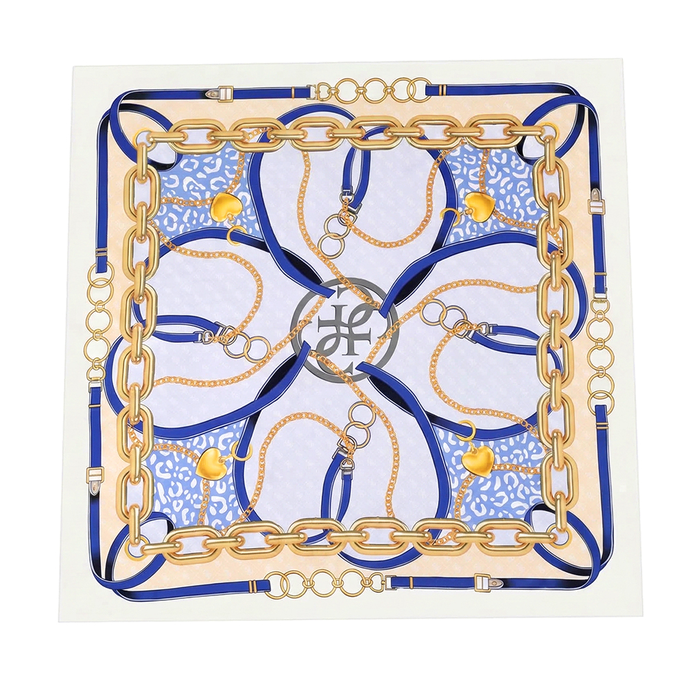 68*68cm Kettenmuster Schal