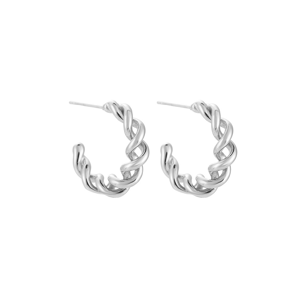 Stretched Helix Edelstahl Ohrstecker