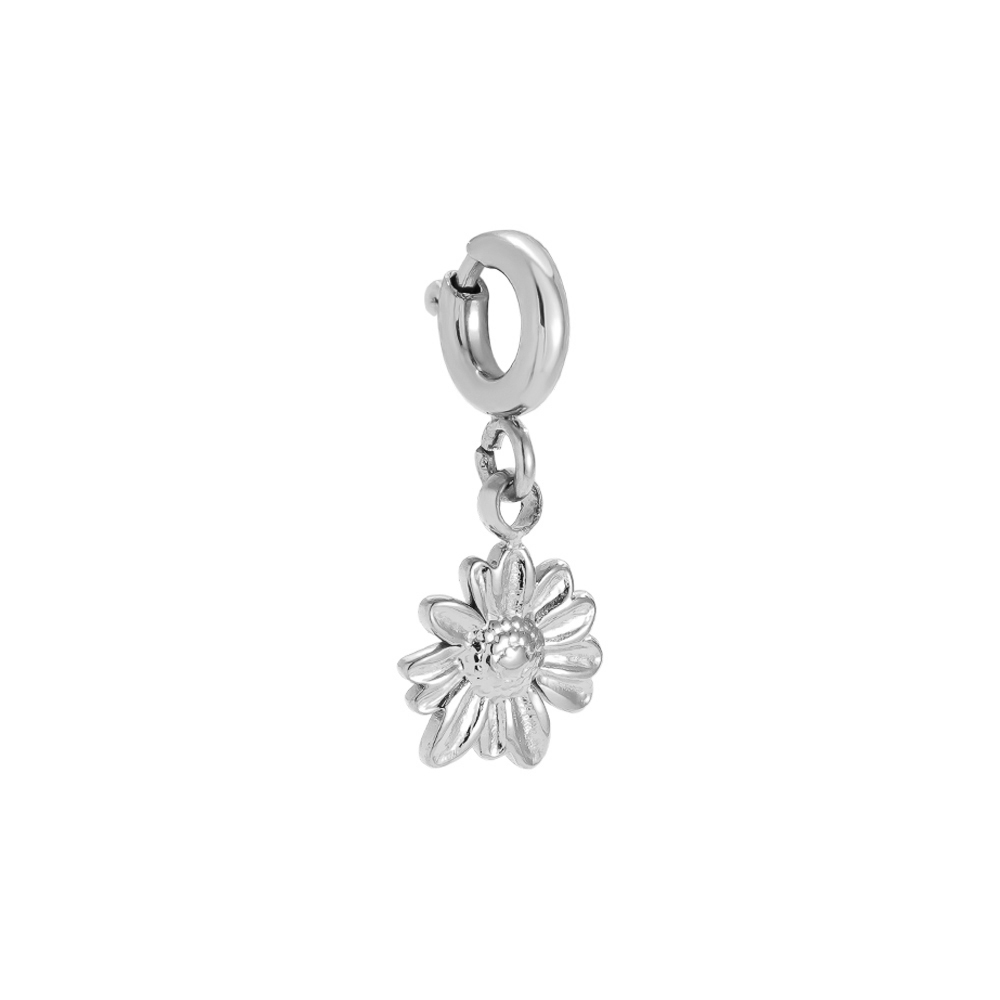 10.5mm Spring Clasp Daisy Edelstahl Pendant 10.5mm Spring Clasp Daisy Edelstahl Pendant