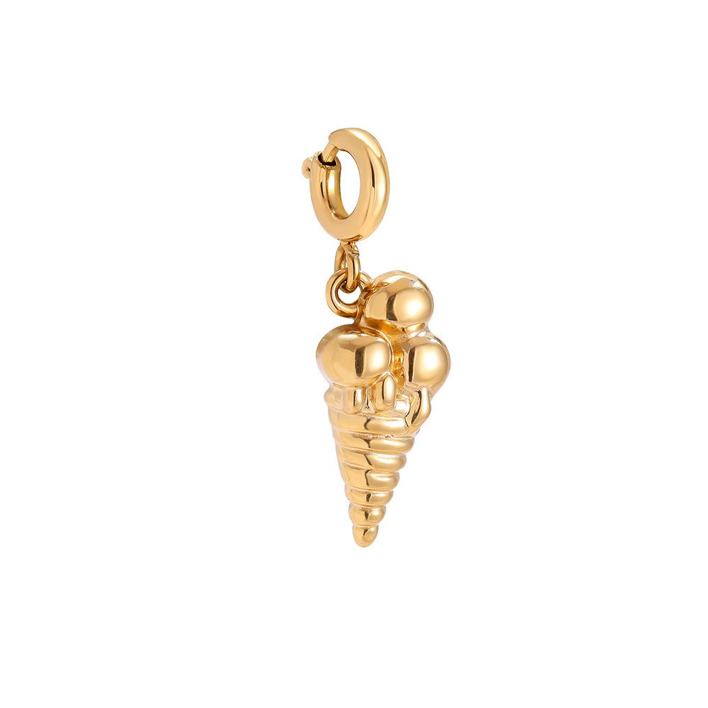 23mm Spring Clasp Ice Cream Edelstahl Pendant      