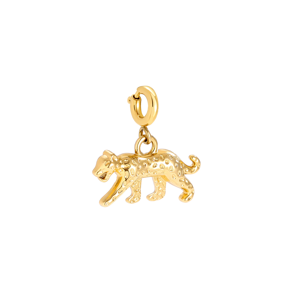 20mm Spring Clasp Leopard Edelstahl Pendant      