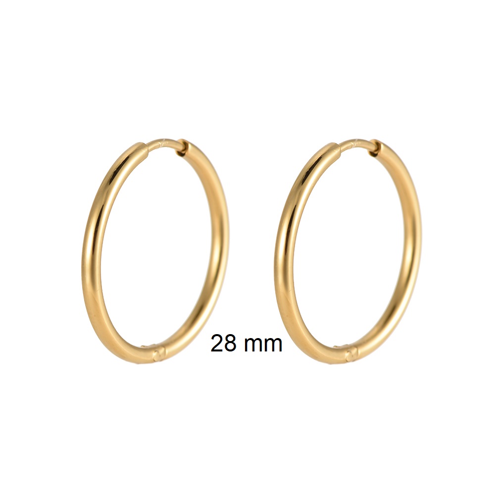 Edelstahl Ohrringe Fine Hoop