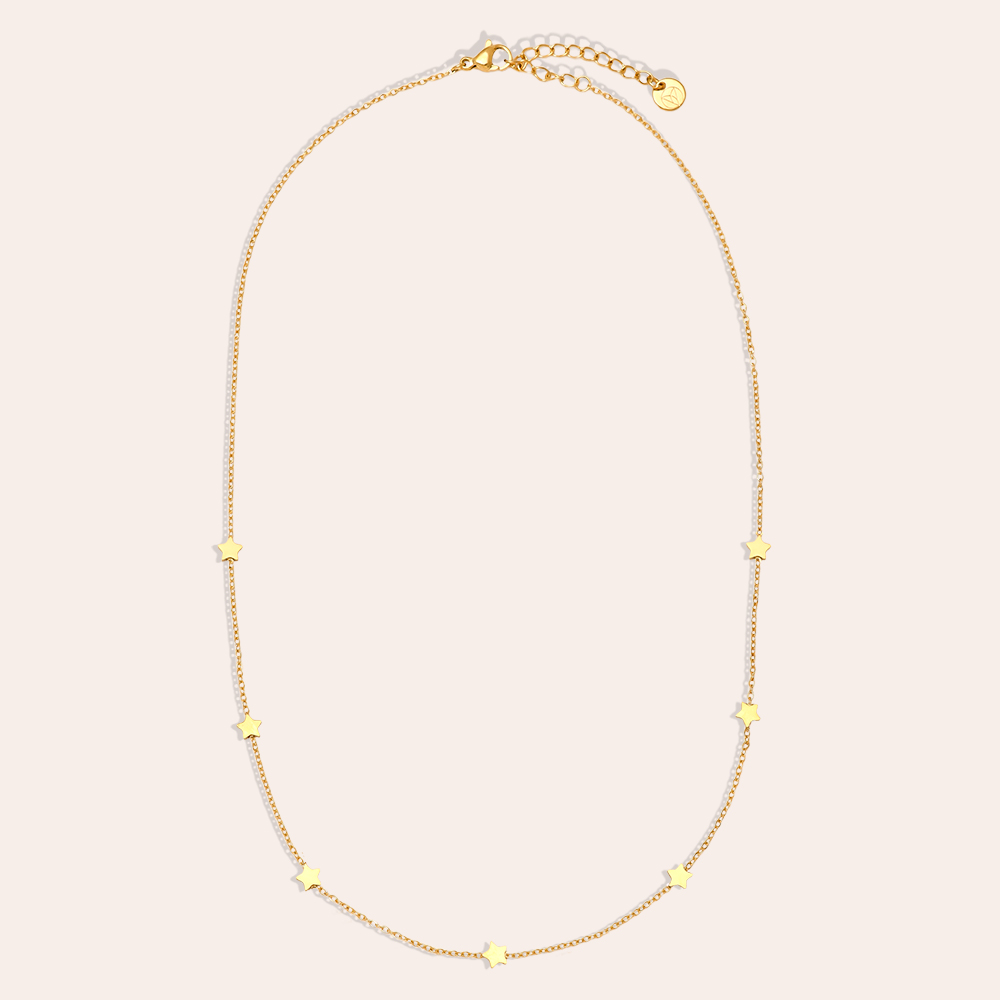 40cm Mini Stars Chain Edelstahl Halskette    