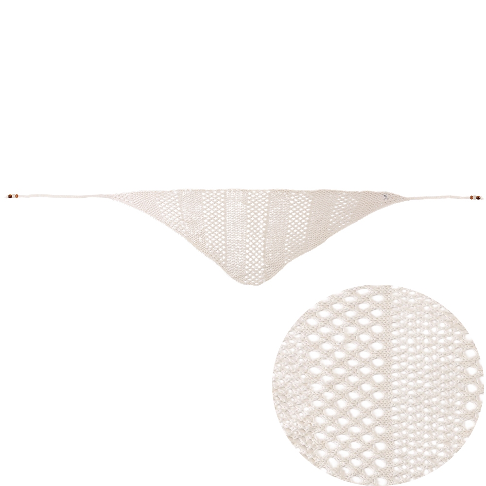 80*33cm Acryl Beads Lochstrick Schal