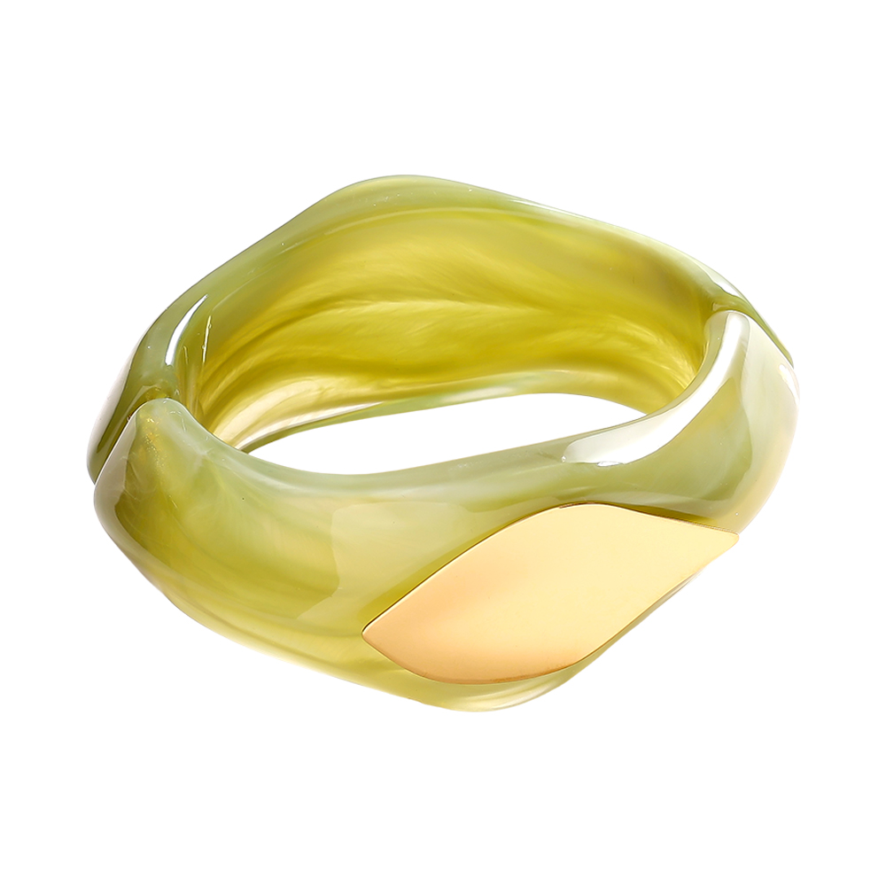 Irregular Chunky Edelstahl Armreif 