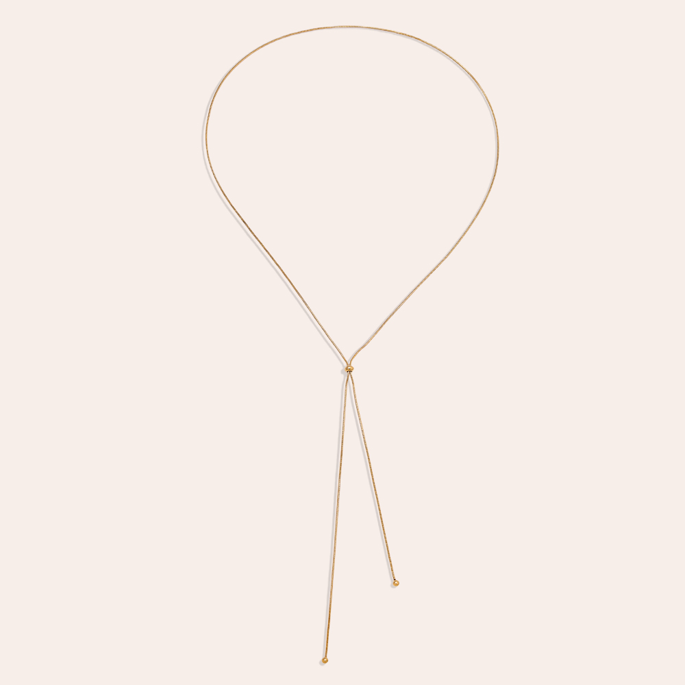 90cm Adjustable Chain Edelstahl Halskette    